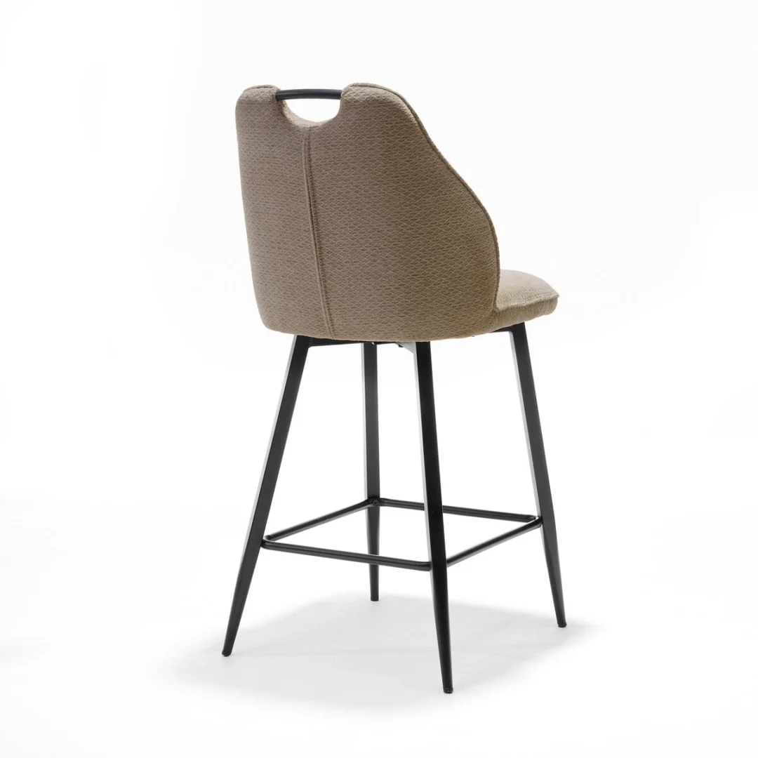 Barkruk Brurres beige polyester - Afbeelding 2
