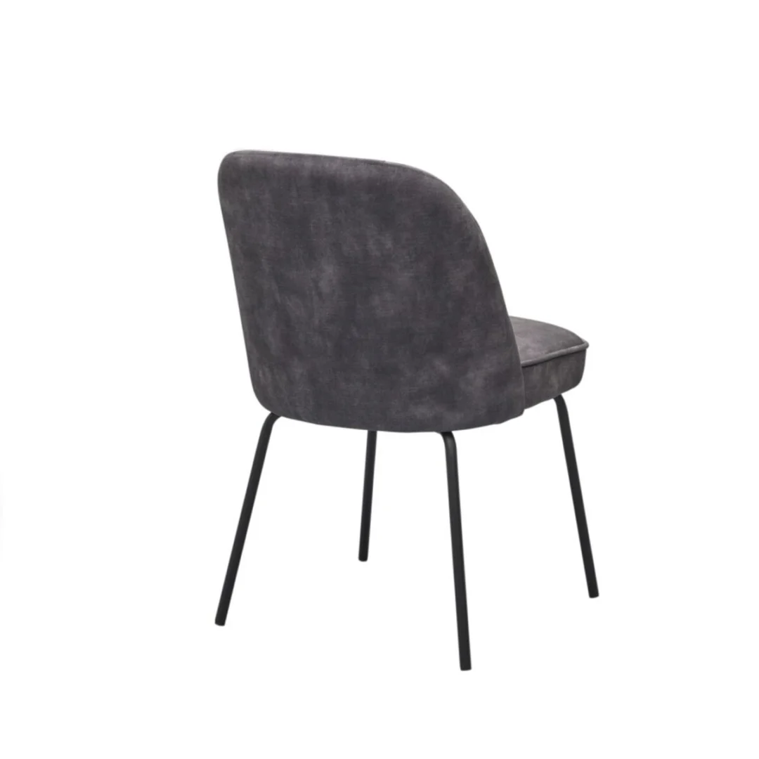 Stoel Slissoro Velvet Antraciet - Afbeelding 4