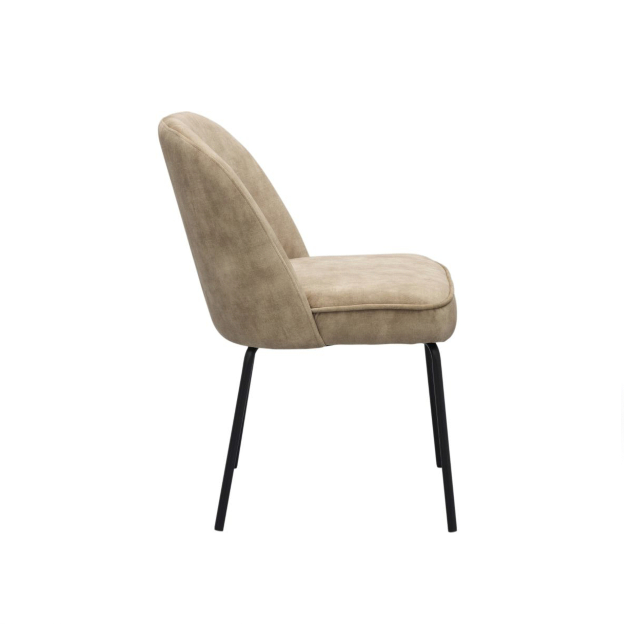 Stoel Sukond Velvet Beige - Afbeelding 5