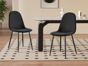 Stoel Ronsis Velvet Zwart