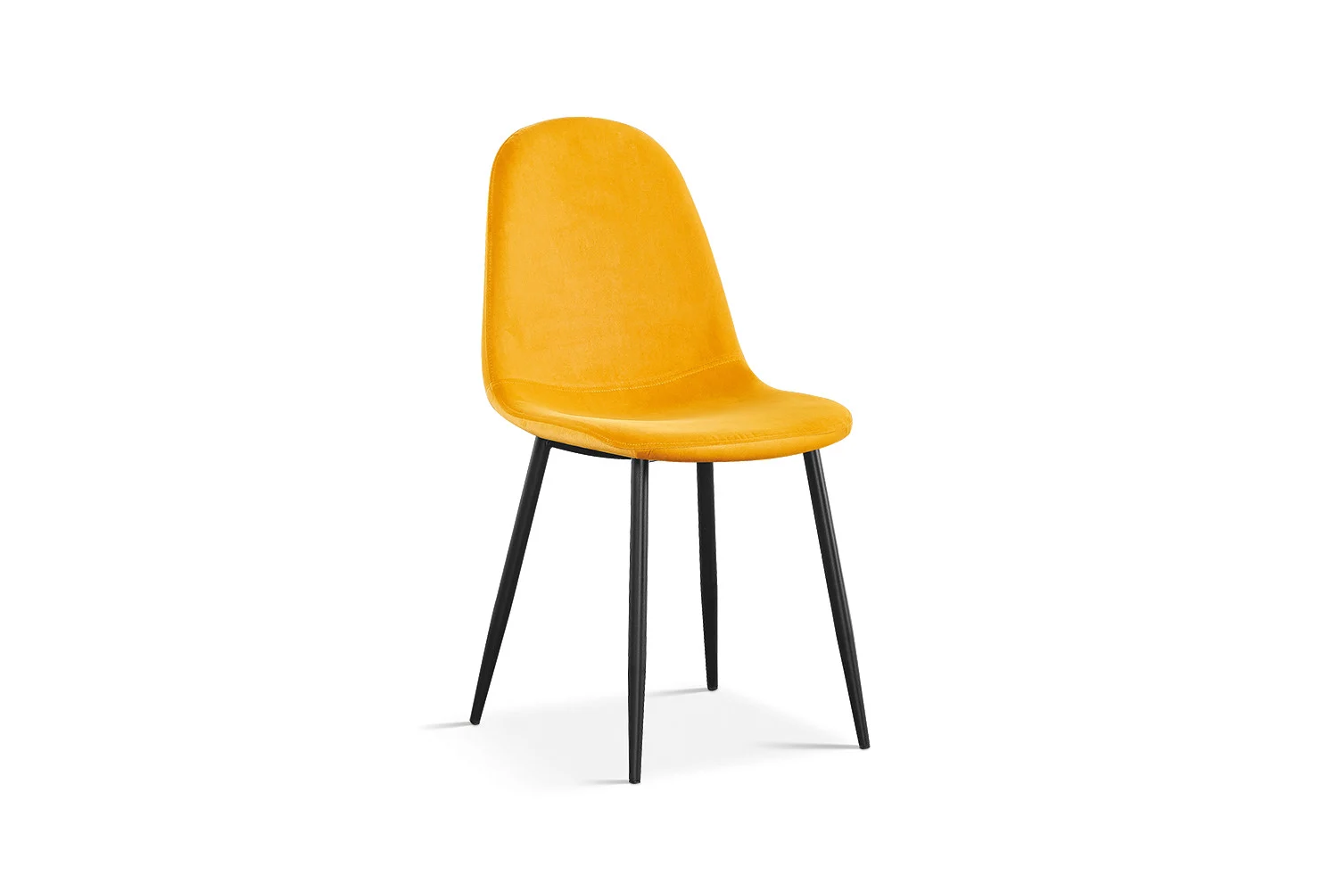 Stoel Breeri Velvet Geel - Afbeelding 3