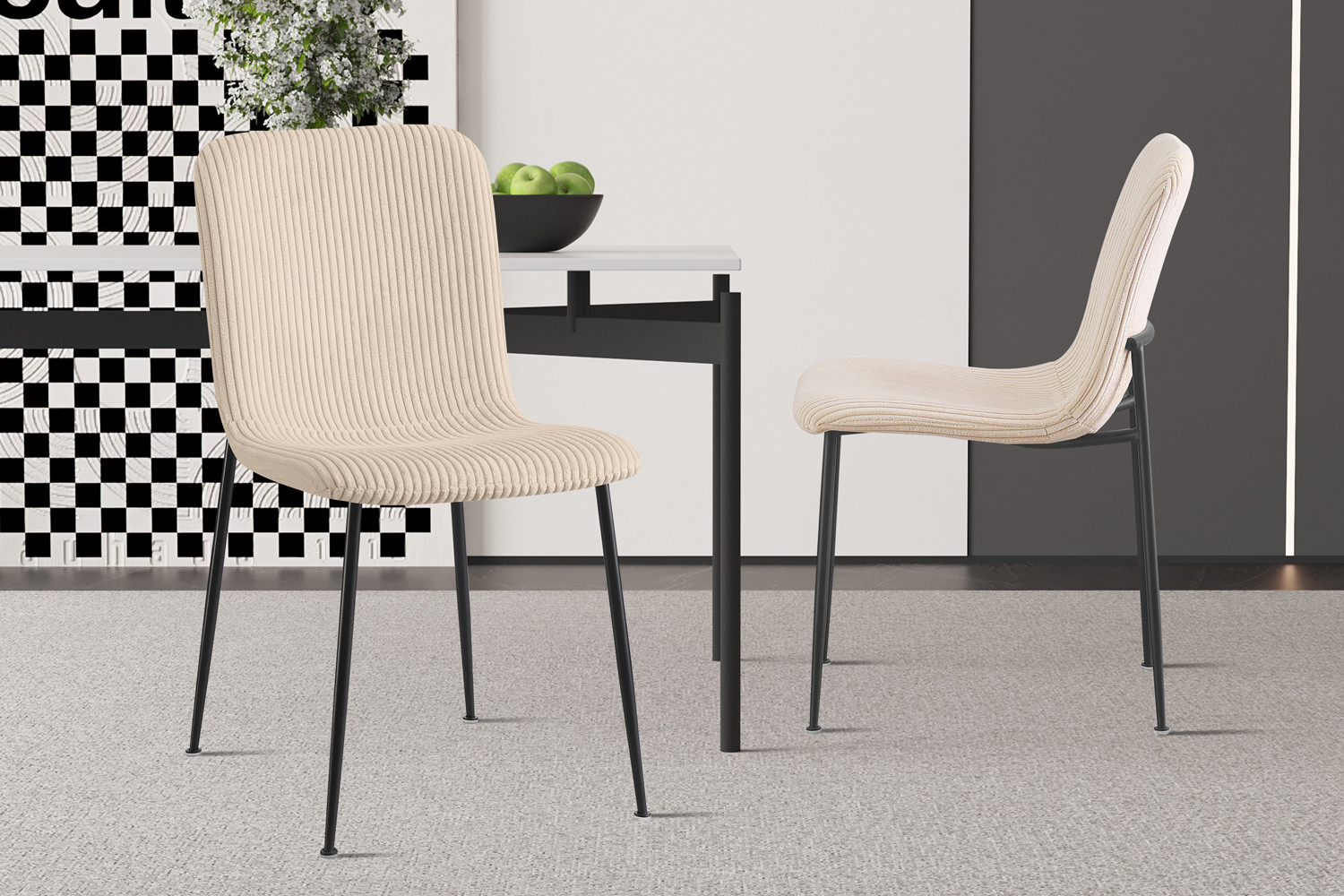 Stoel Deldona Beige