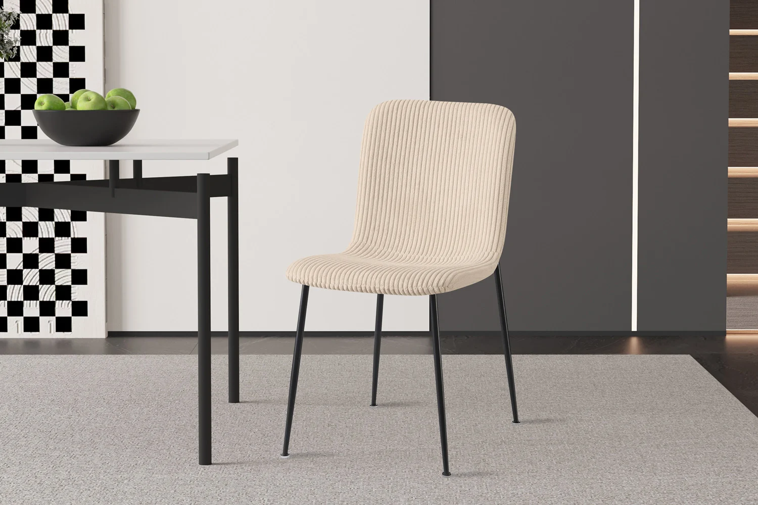 Stoel Deldona Beige - Afbeelding 2
