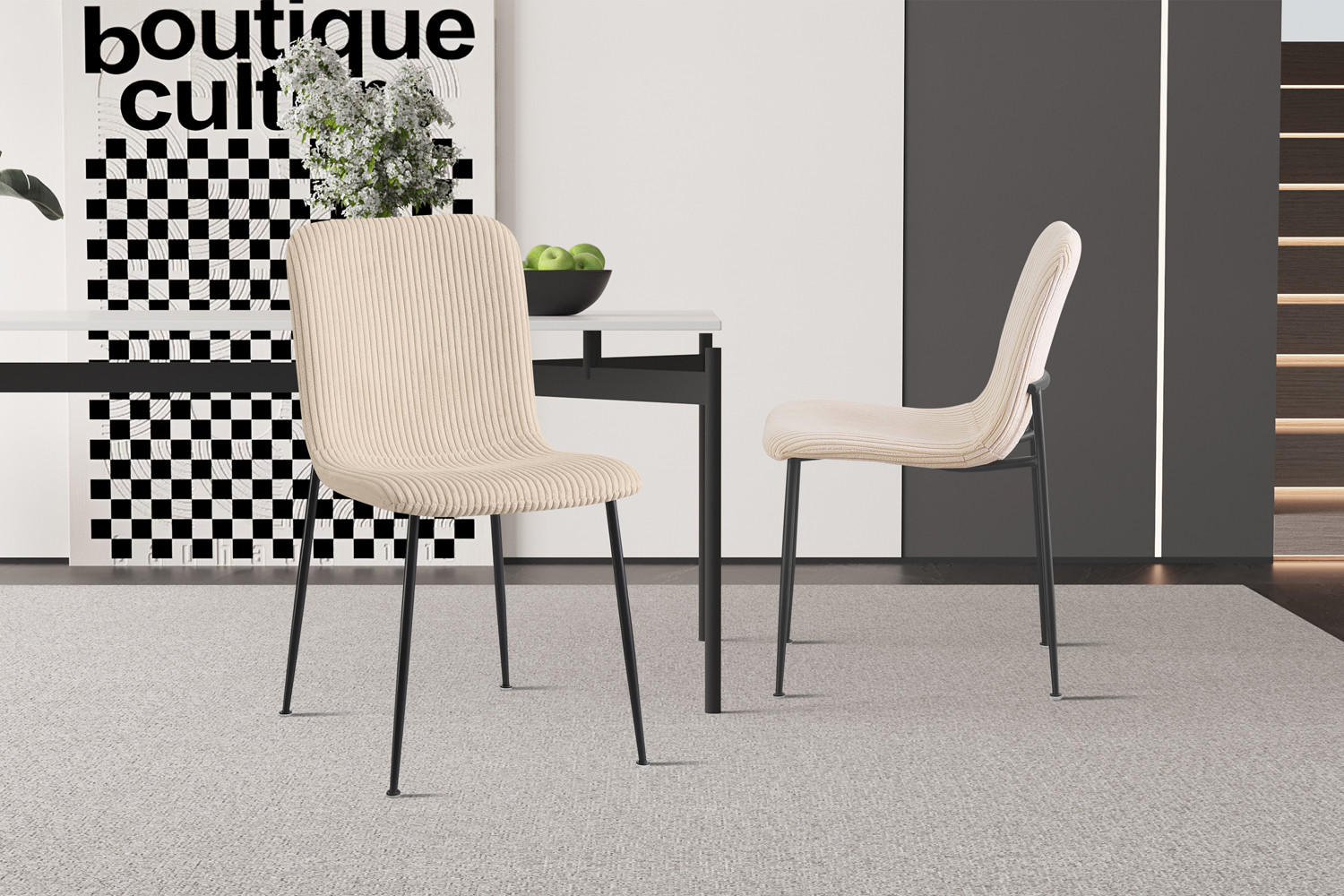 Stoel Deldona Beige - Afbeelding 3