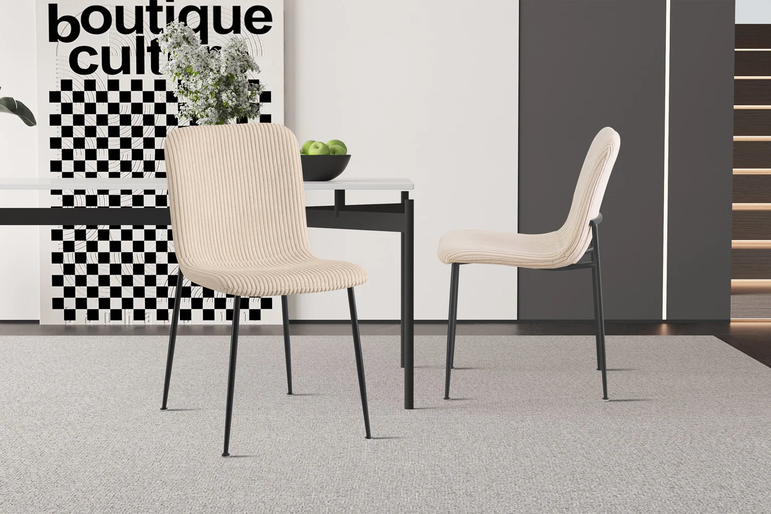 Stoel Deldona Beige - Afbeelding 3