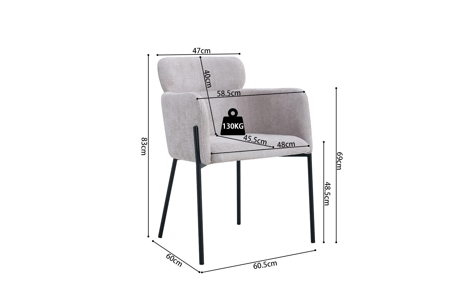 Stoel Traundy Beige - Afbeelding 11