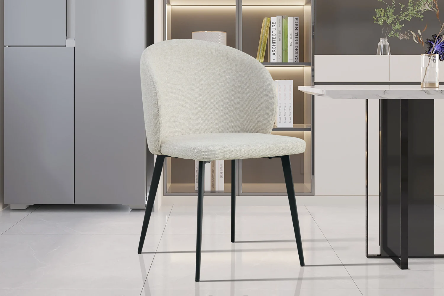 Stoel Geinnaro Beige - Afbeelding 2