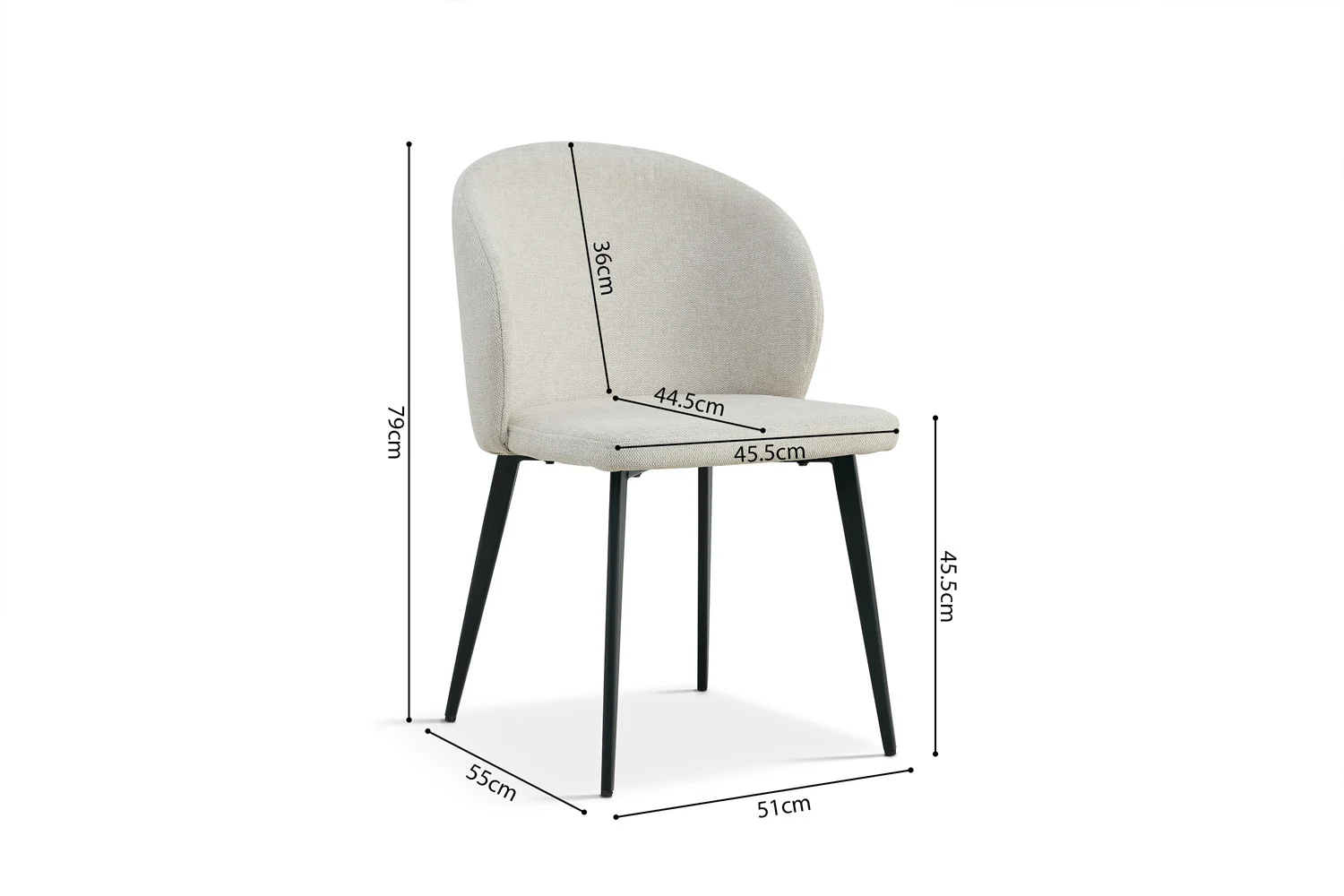 Stoel Geinnaro Beige - Afbeelding 8