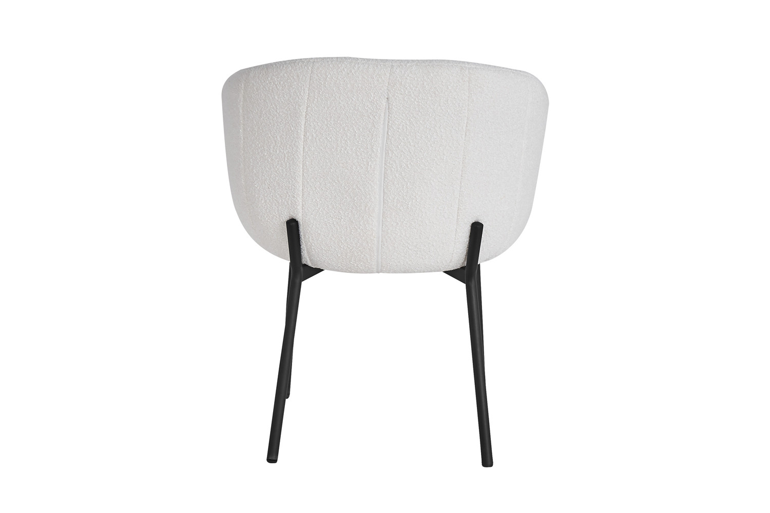 Stoel Kaantonte Bouclé Wit - Afbeelding 6