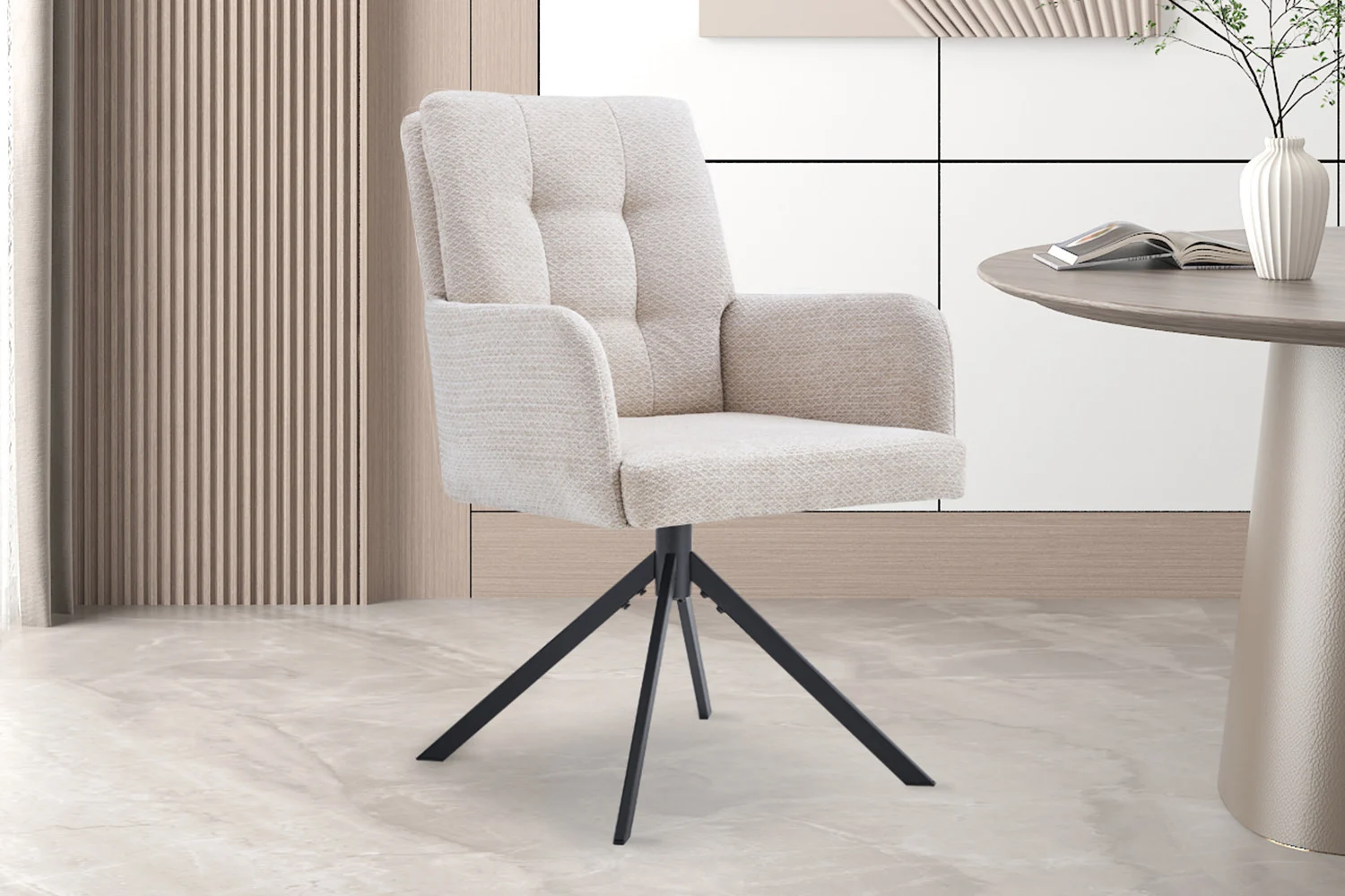 Stoel Trormine Beige - Afbeelding 2