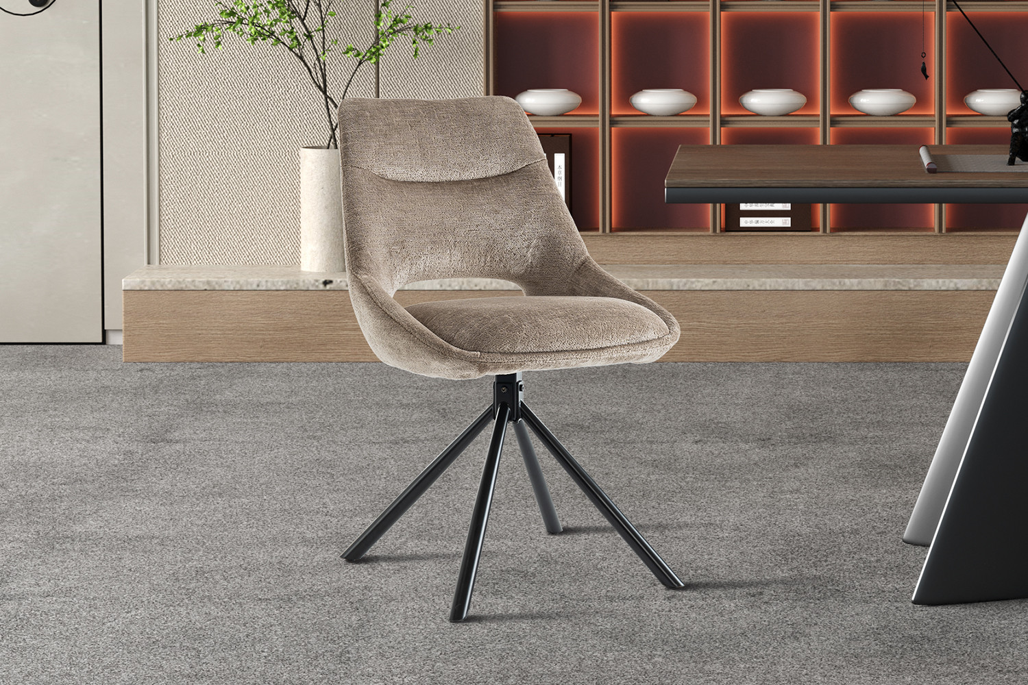 Stoel Teldol Taupe - Afbeelding 2