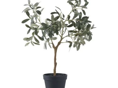 Kunstplant Haannesta groen in pot, 61 cm hoog, onderhoudsvrij met natuurlijke uitstraling