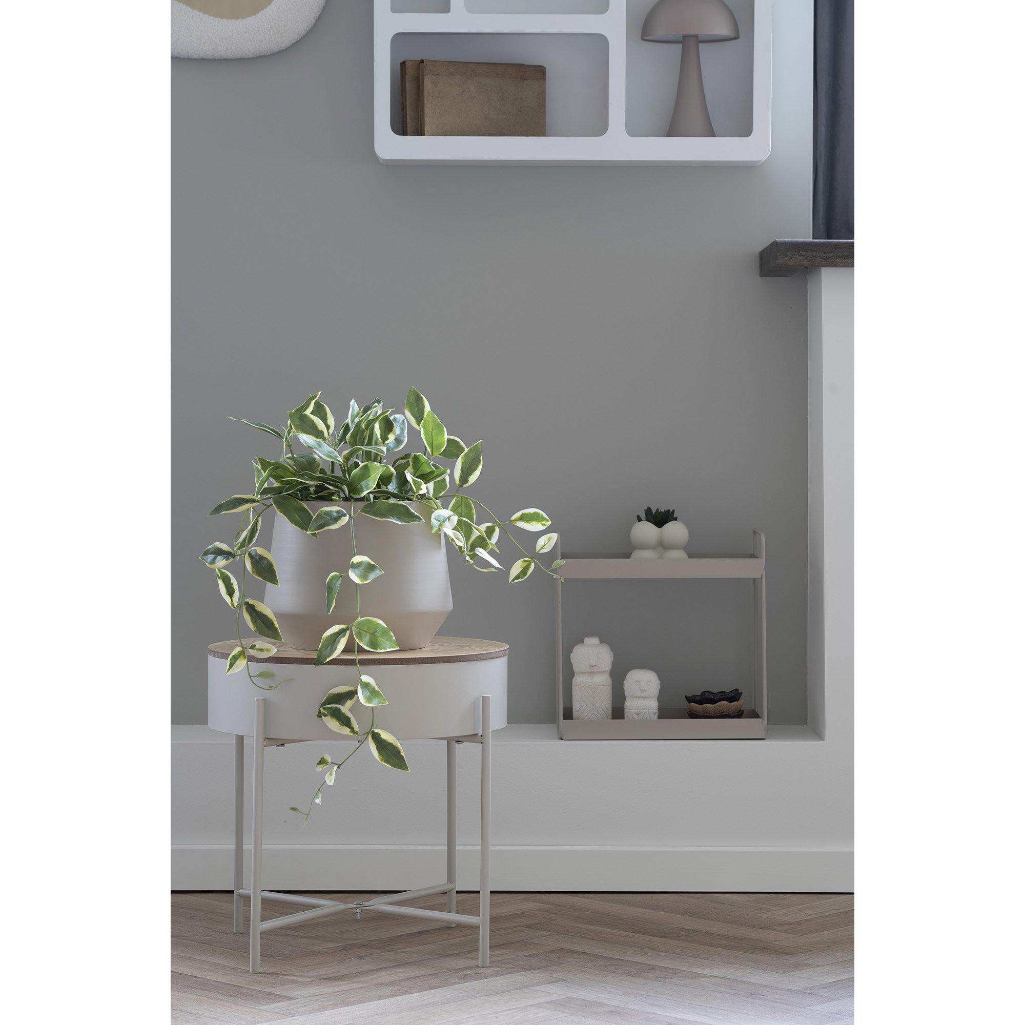 Kunstplant Trauka Kunststof Groen H33 cm - Afbeelding 3