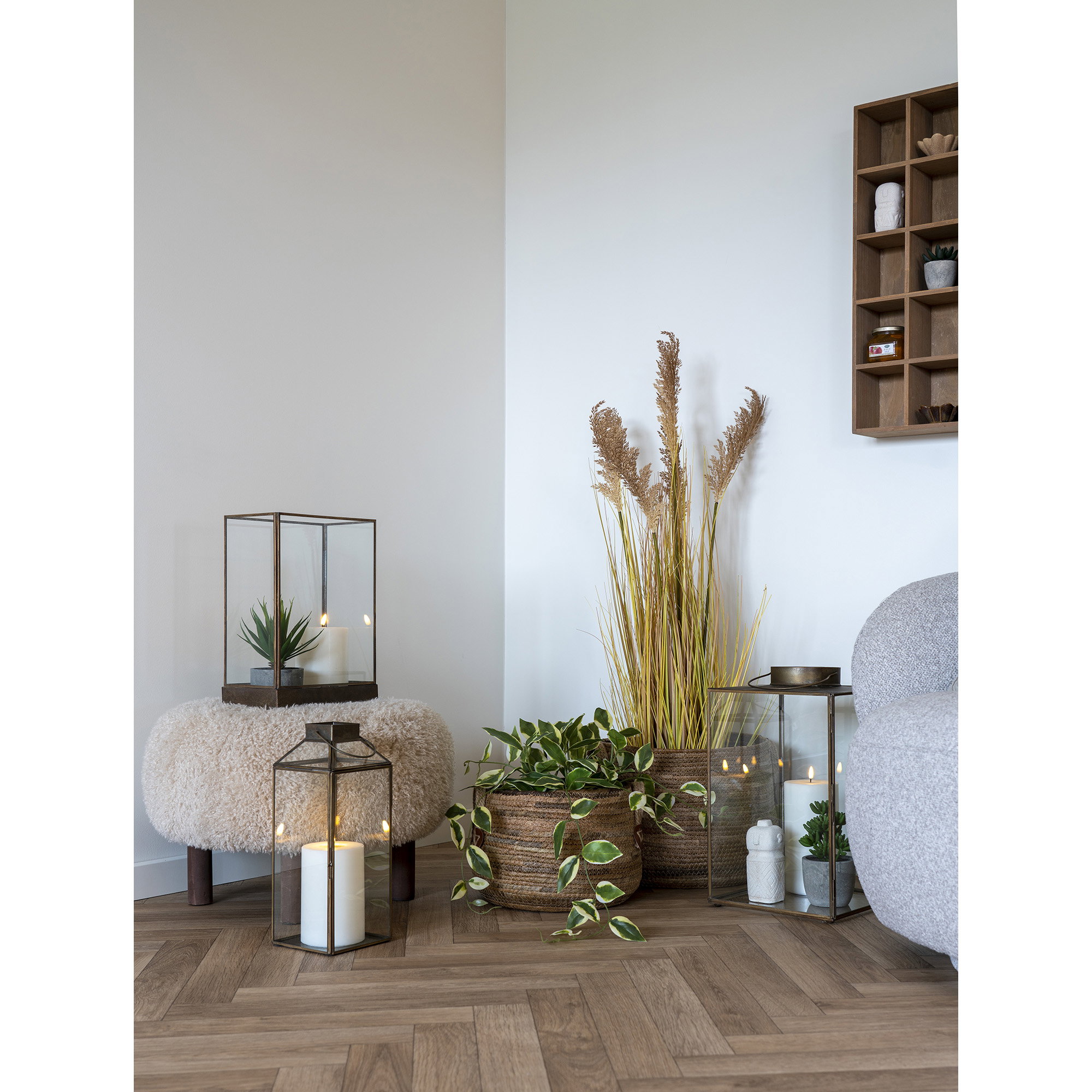 Kunstplant Trauka Kunststof Groen H33 cm - Afbeelding 4