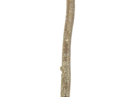Kunsttak Flirdal Goud, slanke goudkleurige glittertak met elegante glans, 168 cm hoog
