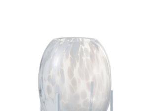 Vaas Saarmond Glas Wit H23 cm