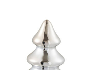 Kerstboom Triedino Glas Zilver H15 cm
