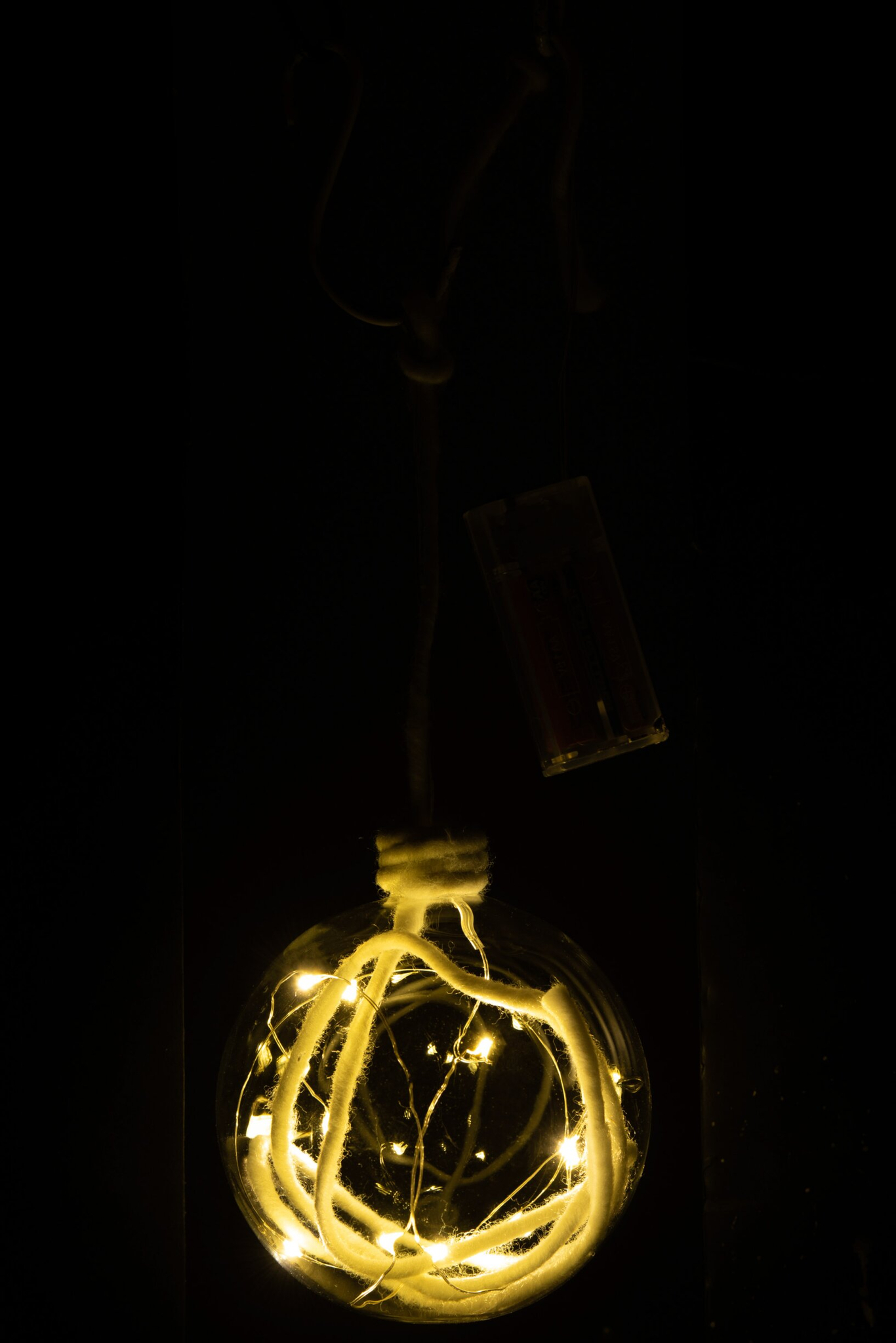 Kerstballen Curnin Glas Wit - Afbeelding 2