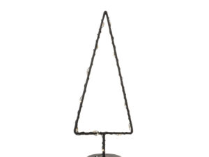 Kerstboom Piller Metaal Zwart H30 cm