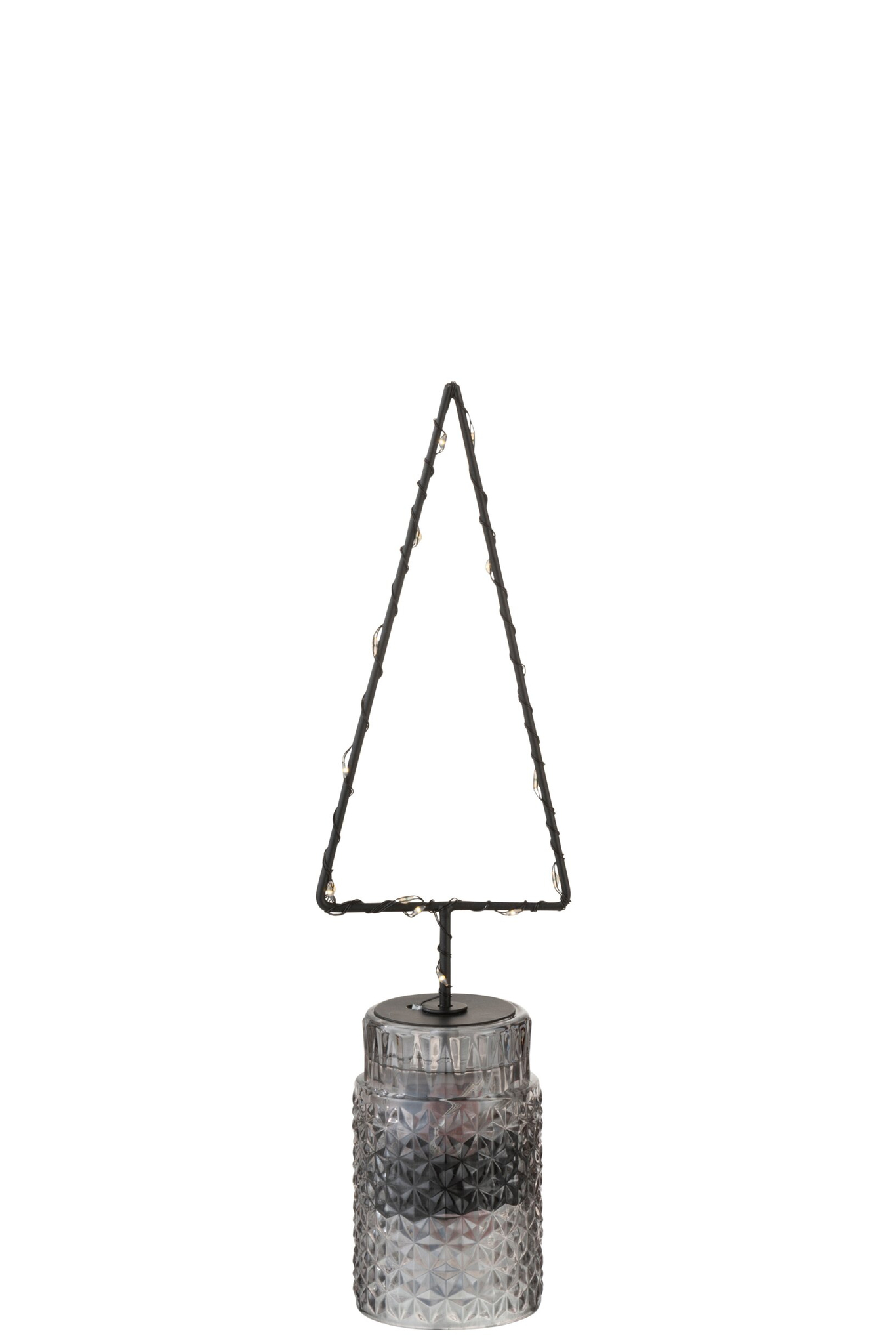 Kerstboom Piller Metaal Zwart H30 cm