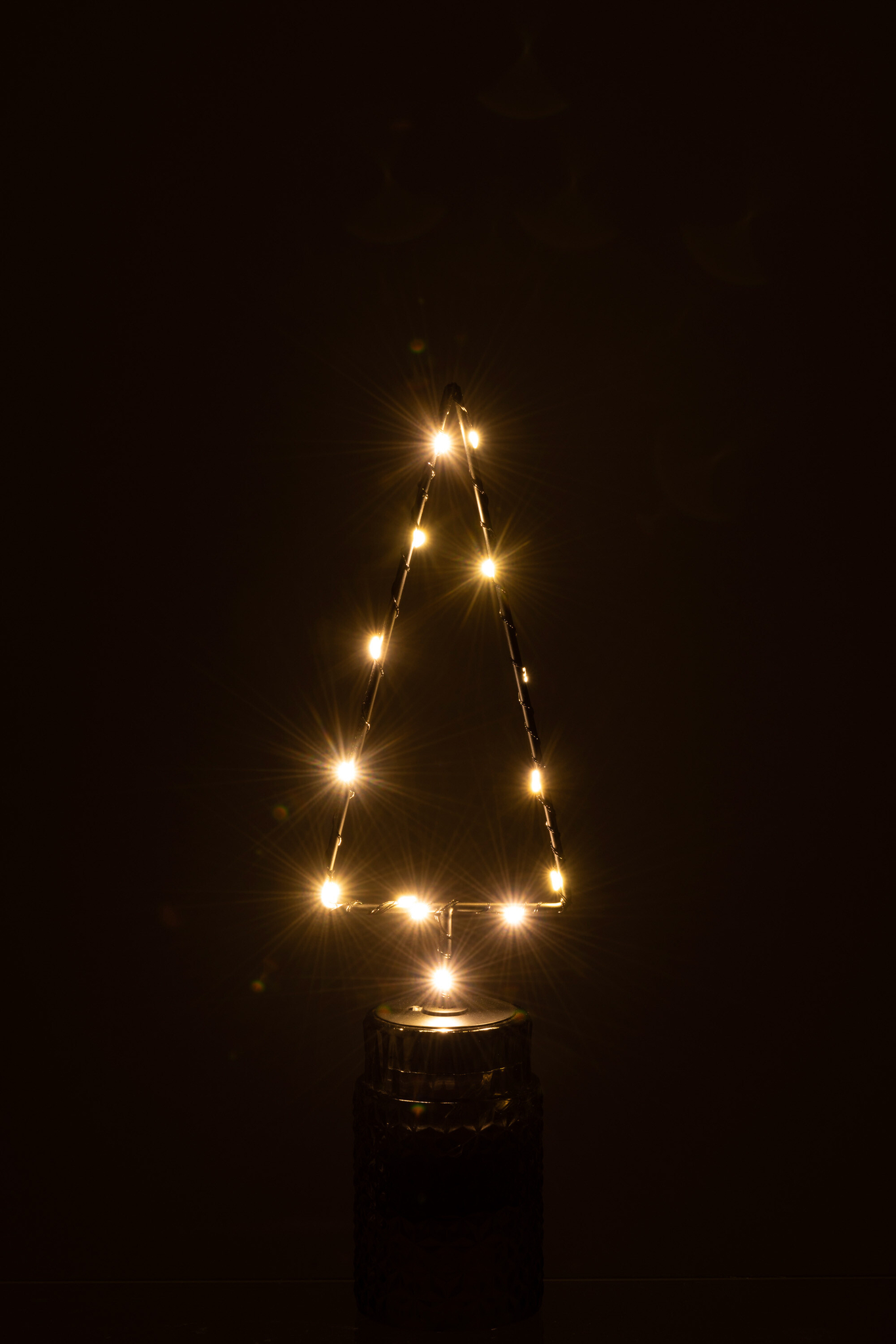 Kerstboom Piller Metaal Zwart H30 cm - Afbeelding 2