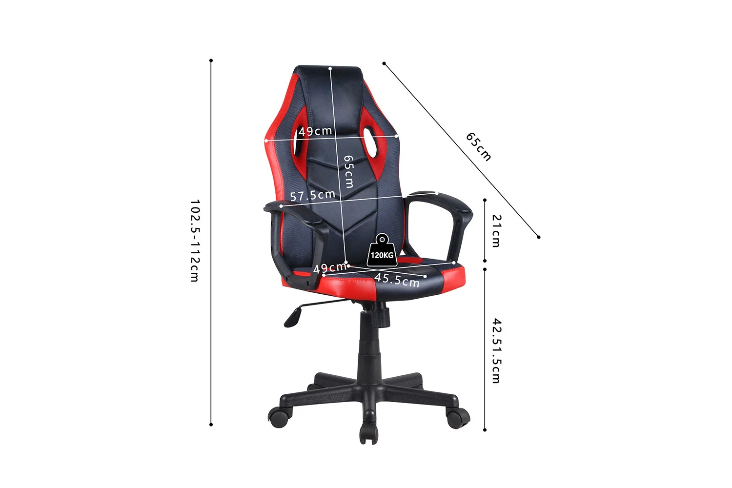 Gamingstoel Veesol Zwart - Afbeelding 7