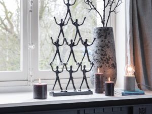 Cilinderkaars Gaaldond Grijs
