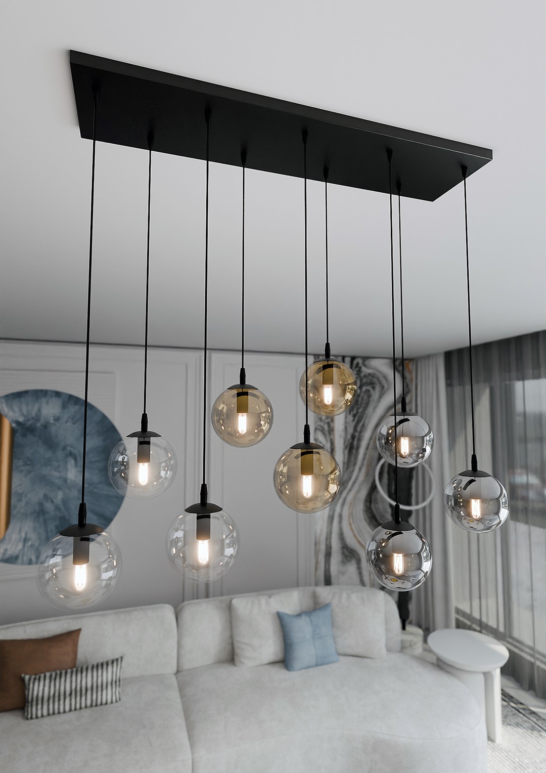 Hanglamp Saamum Zwart Ø14 cm - Afbeelding 4