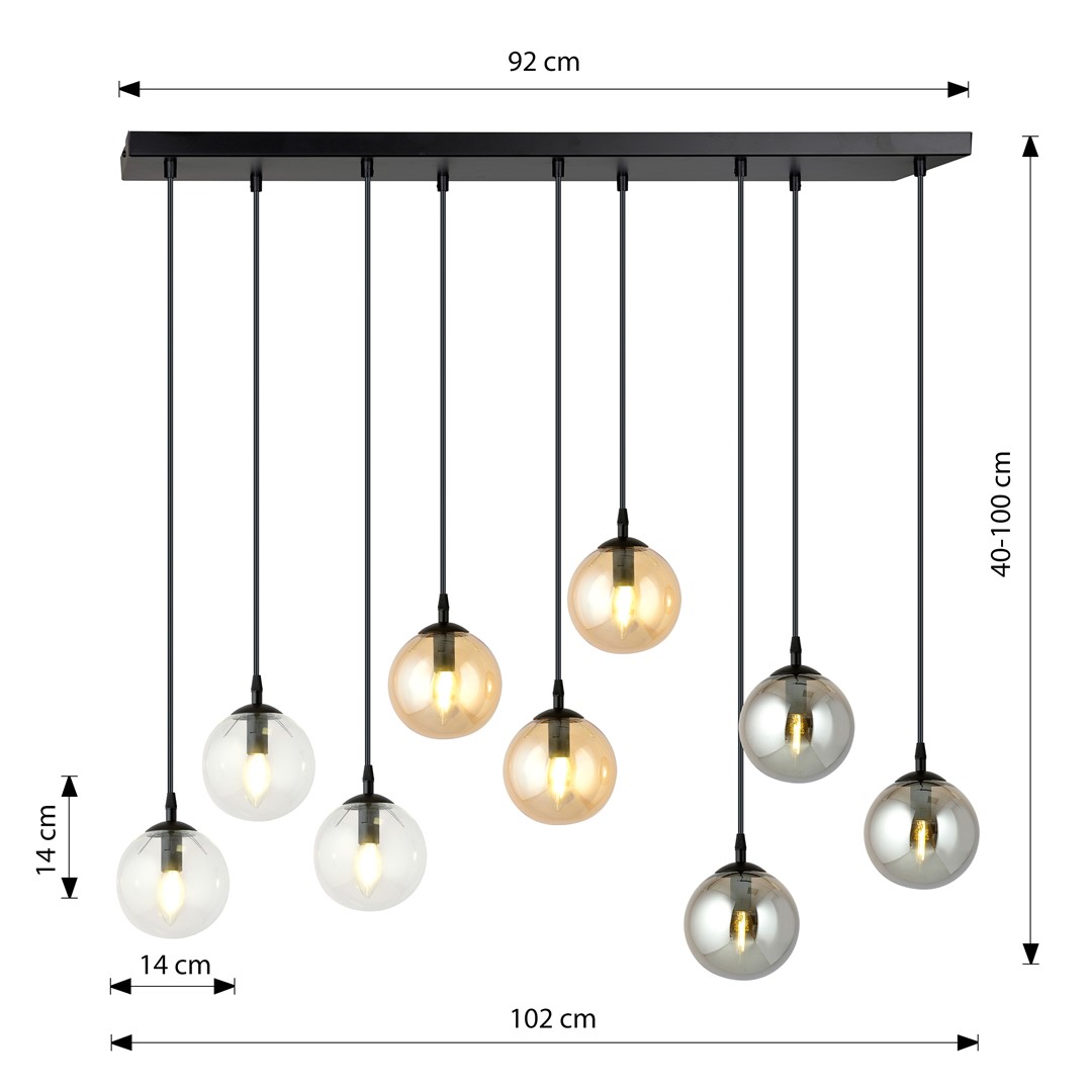 Hanglamp Saamum Zwart Ø14 cm - Afbeelding 7