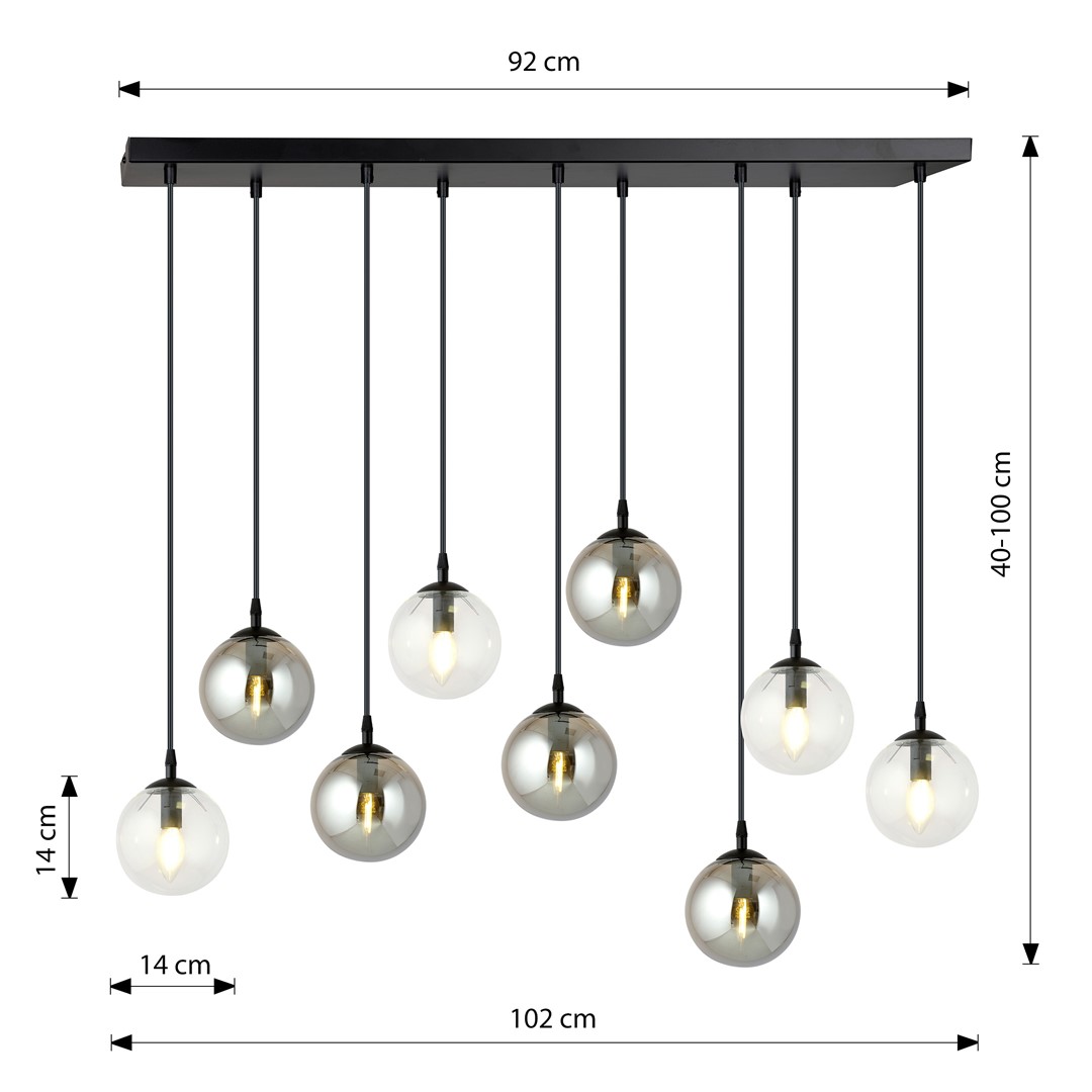 Hanglamp Meernane Zwart Ø14 cm - Afbeelding 3