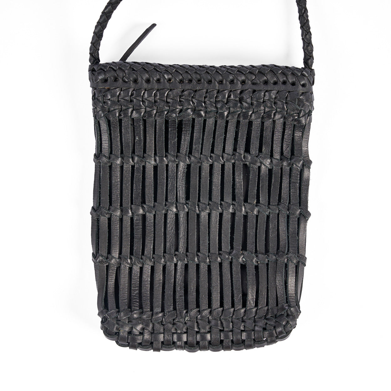 Tas Greilve Leer Zwart - Afbeelding 2