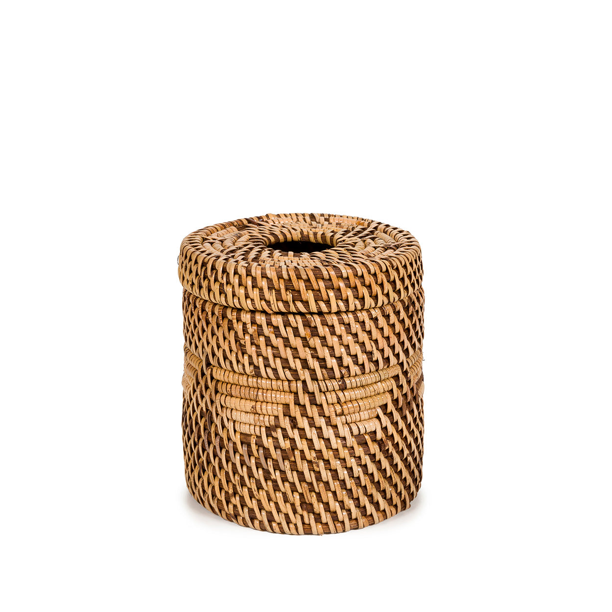 Grernone rotan tissuebox naturel, handgevlochten met warme bruine uitstraling en compact design
