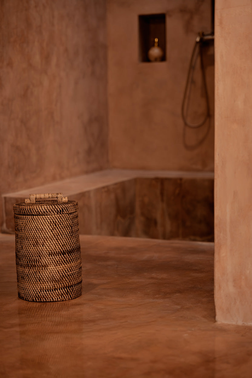 Prullenbak Gardum Rotan Naturel - Afbeelding 2