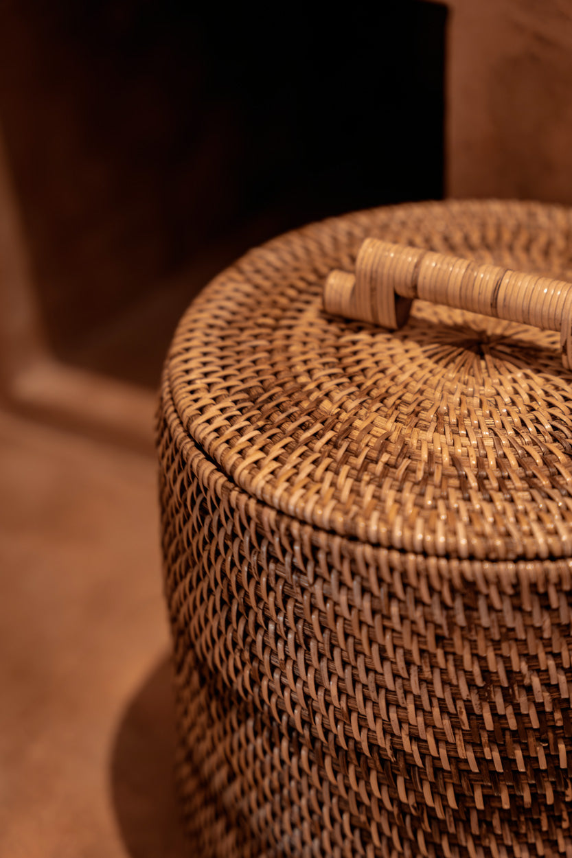Prullenbak Gardum Rotan Naturel - Afbeelding 3