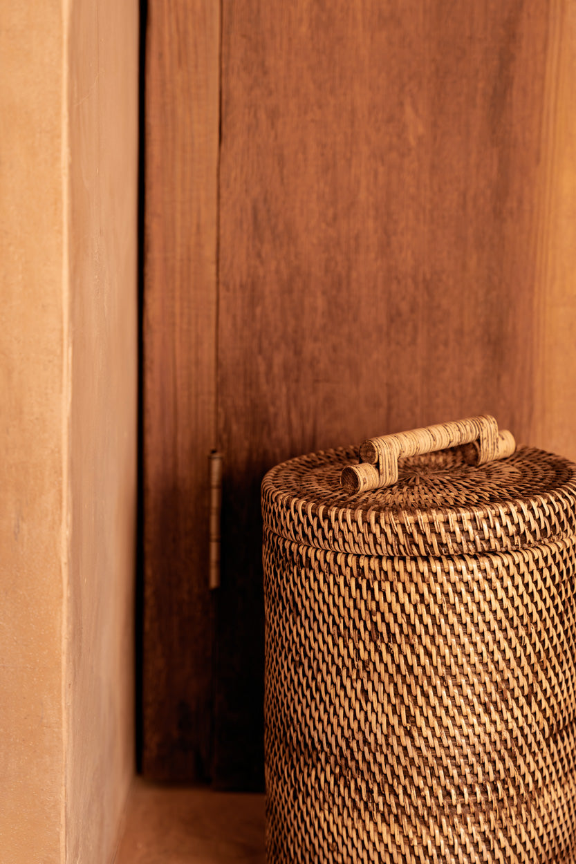 Prullenbak Gardum Rotan Naturel - Afbeelding 4