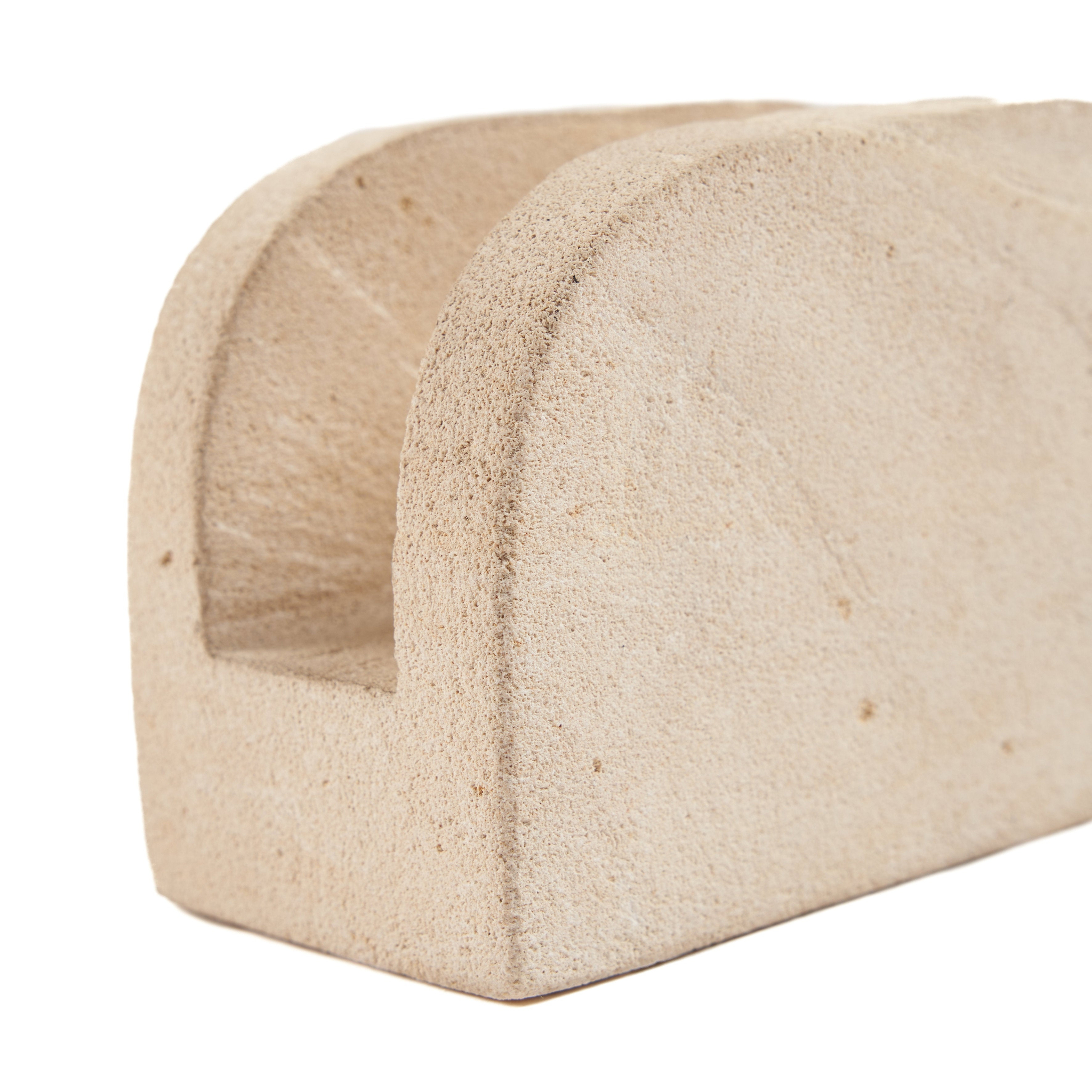Tissuehouder Kunson Steen Naturel - Afbeelding 2