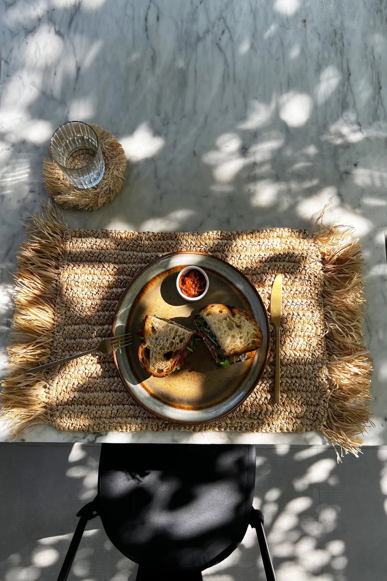 Placemat Ruvel Raffia Naturel - Afbeelding 2