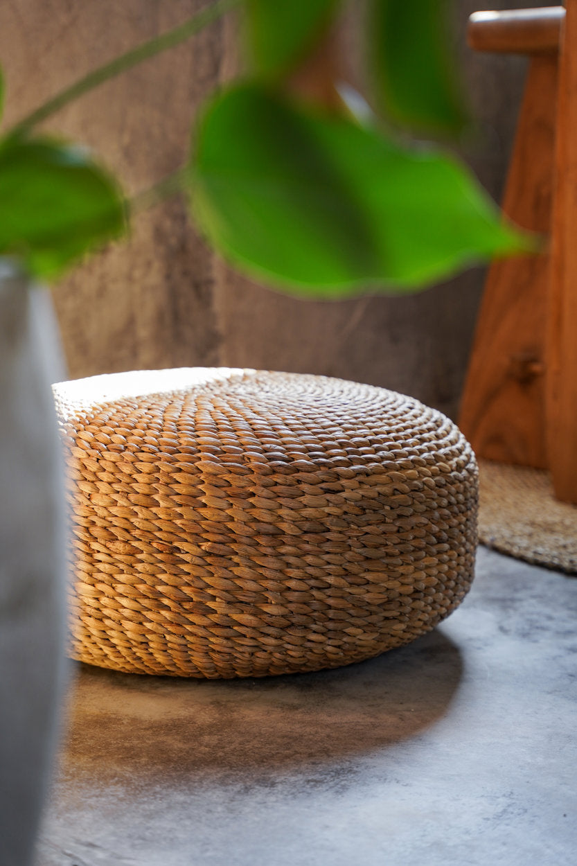 Poef Bridond Waterhyacint Naturel - Afbeelding 3