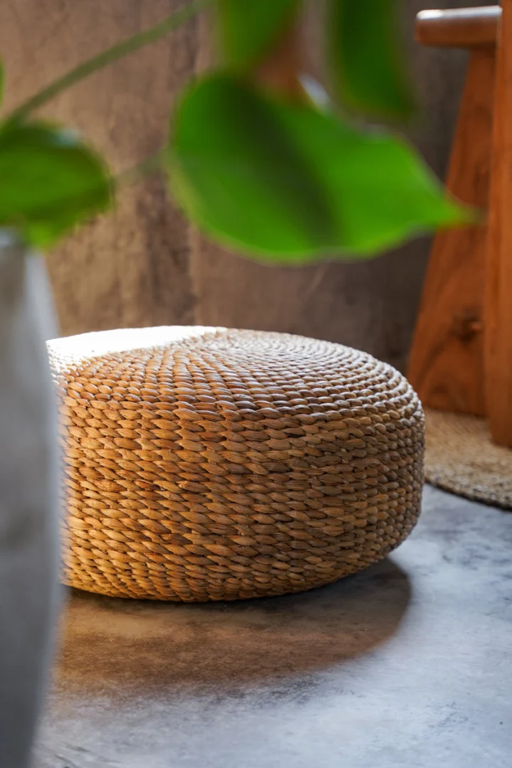 Poef Bridond Waterhyacint Naturel - Afbeelding 3