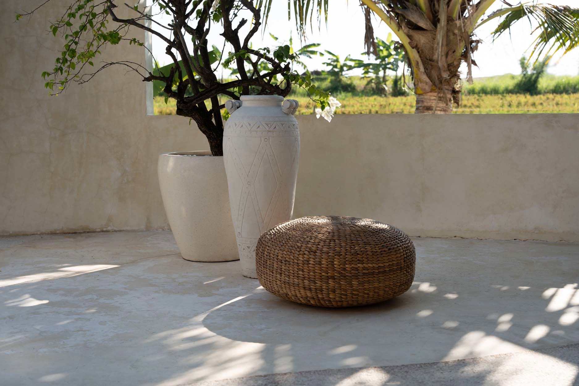 Poef Bridond Waterhyacint Naturel - Afbeelding 4