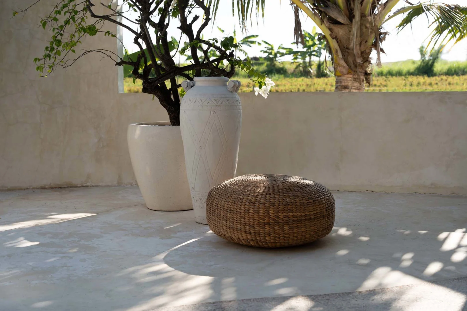 Poef Bridond Waterhyacint Naturel - Afbeelding 4