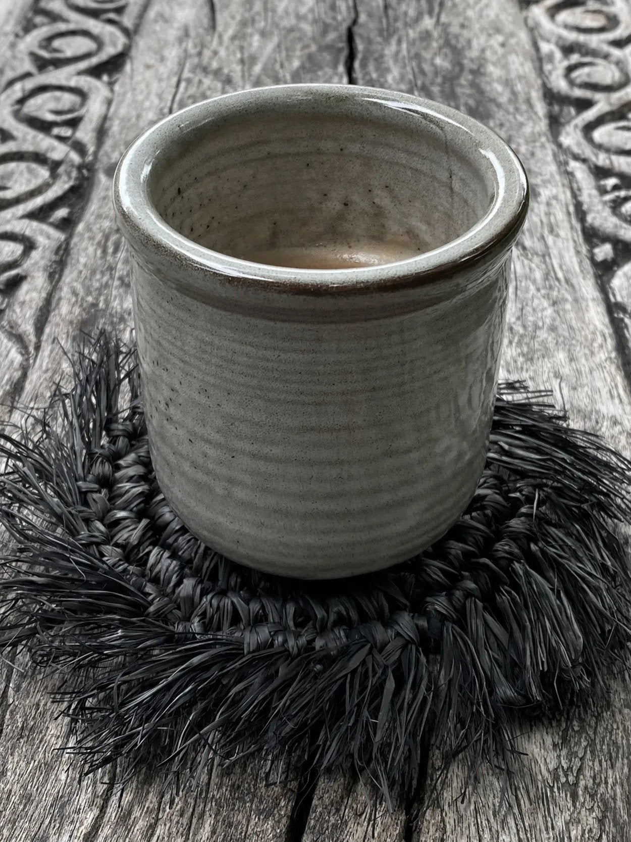 Onderzetter Kloonnel Raffia Zwart - Afbeelding 8