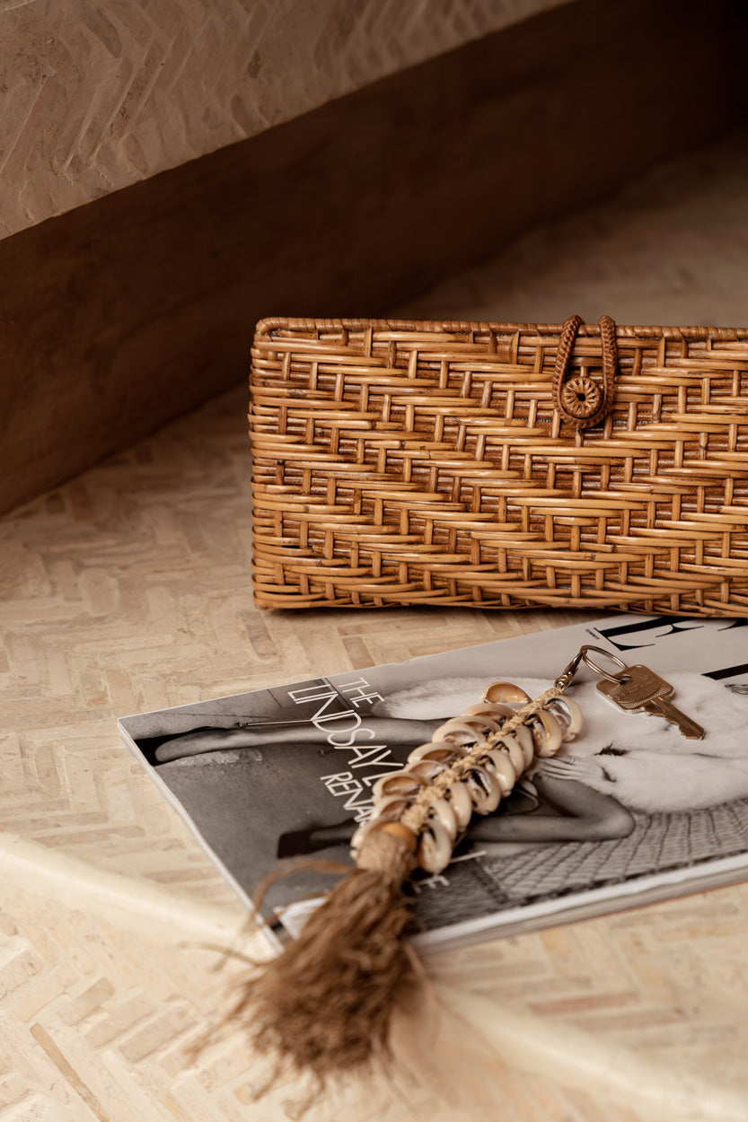 Sleutelhanger Skeiskang Raffia Naturel - Afbeelding 2