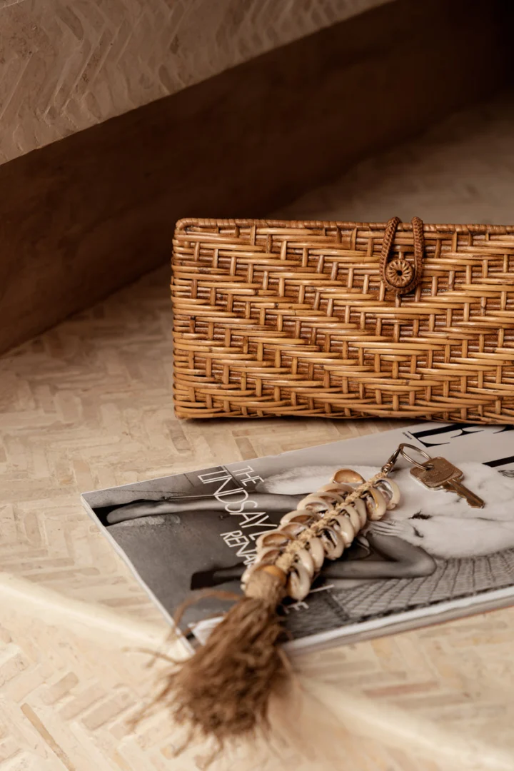 Sleutelhanger Skeiskang Raffia Naturel - Afbeelding 2
