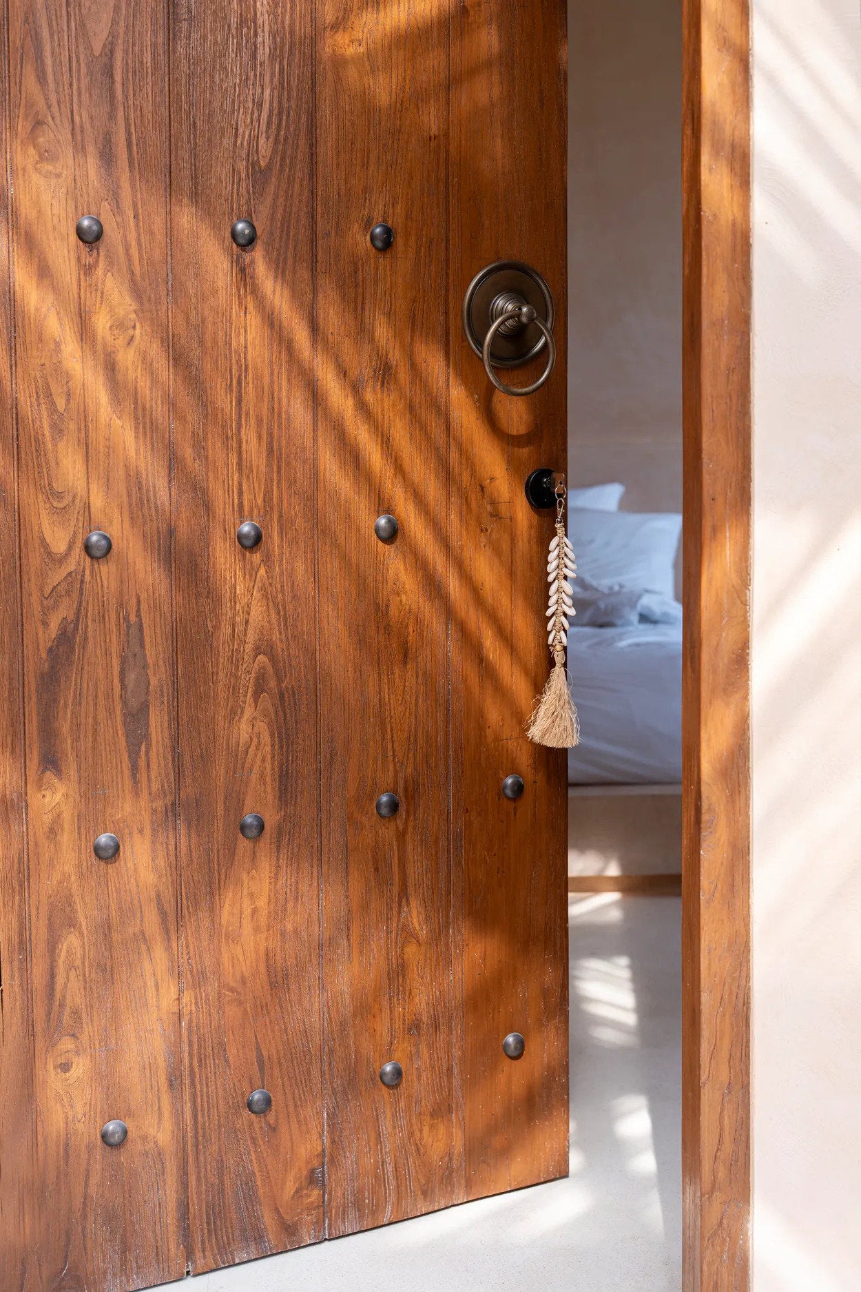 Sleutelhanger Skeiskang Raffia Naturel - Afbeelding 3