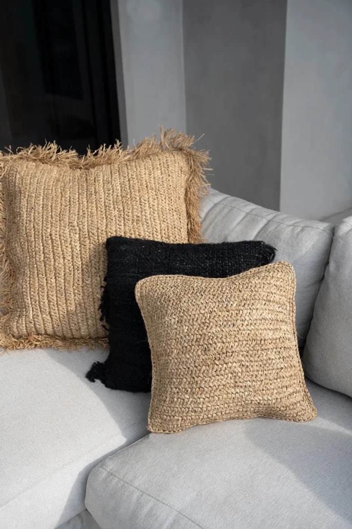 Kussenhoes Kleilvon Naturel 40x40 cm - Afbeelding 3