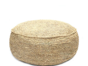 Poef Diennol Raffia Naturel