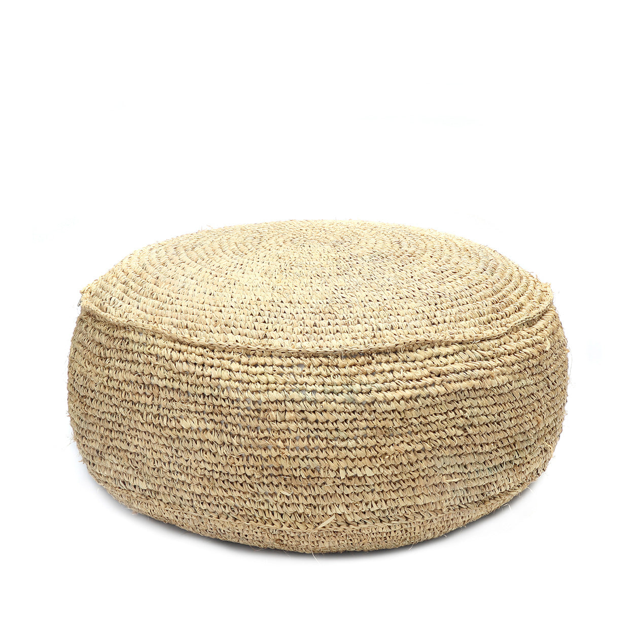 Poef Diennol Raffia Naturel