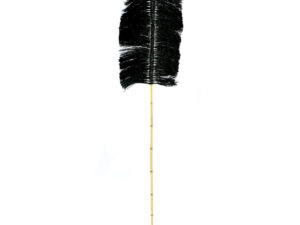 Kunstbloem Poodel Raffia Zwart