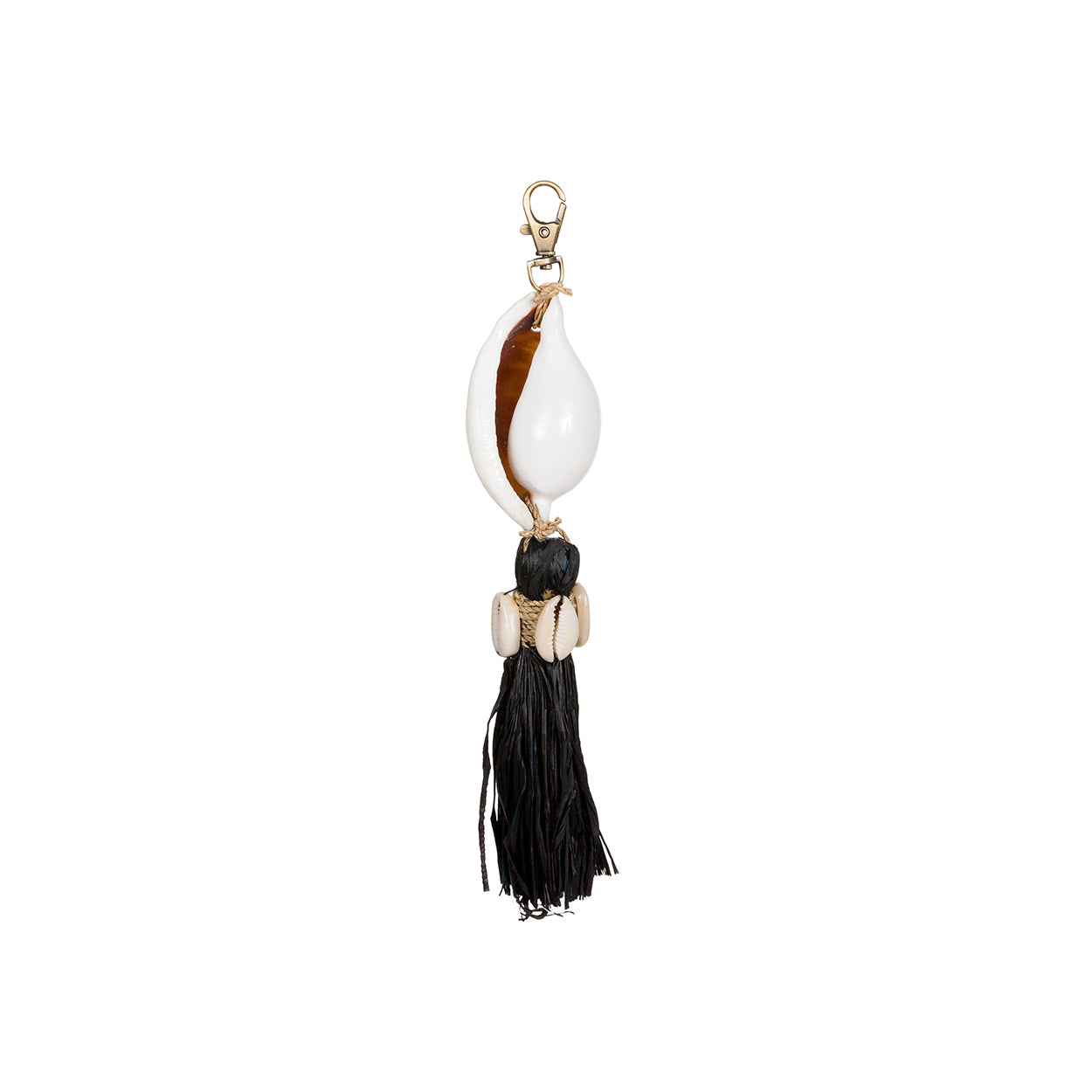 Sleutelhanger Skoonda Raffia Zwart